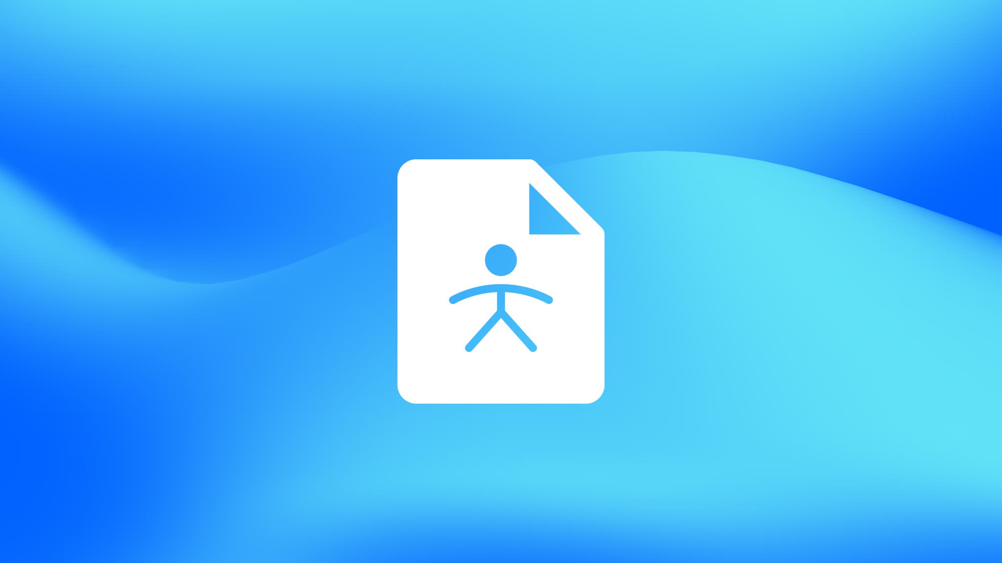 Listen-Icon auf blauem Farbverlauf als Symbol für die Barrierefreiheitserklärung
