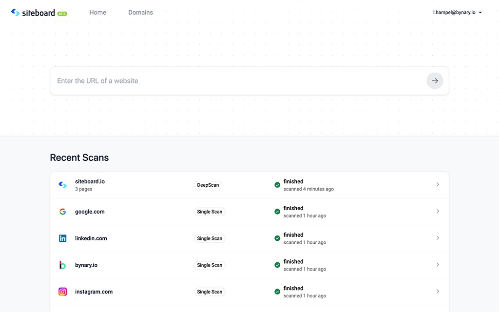 siteboard's Startseite